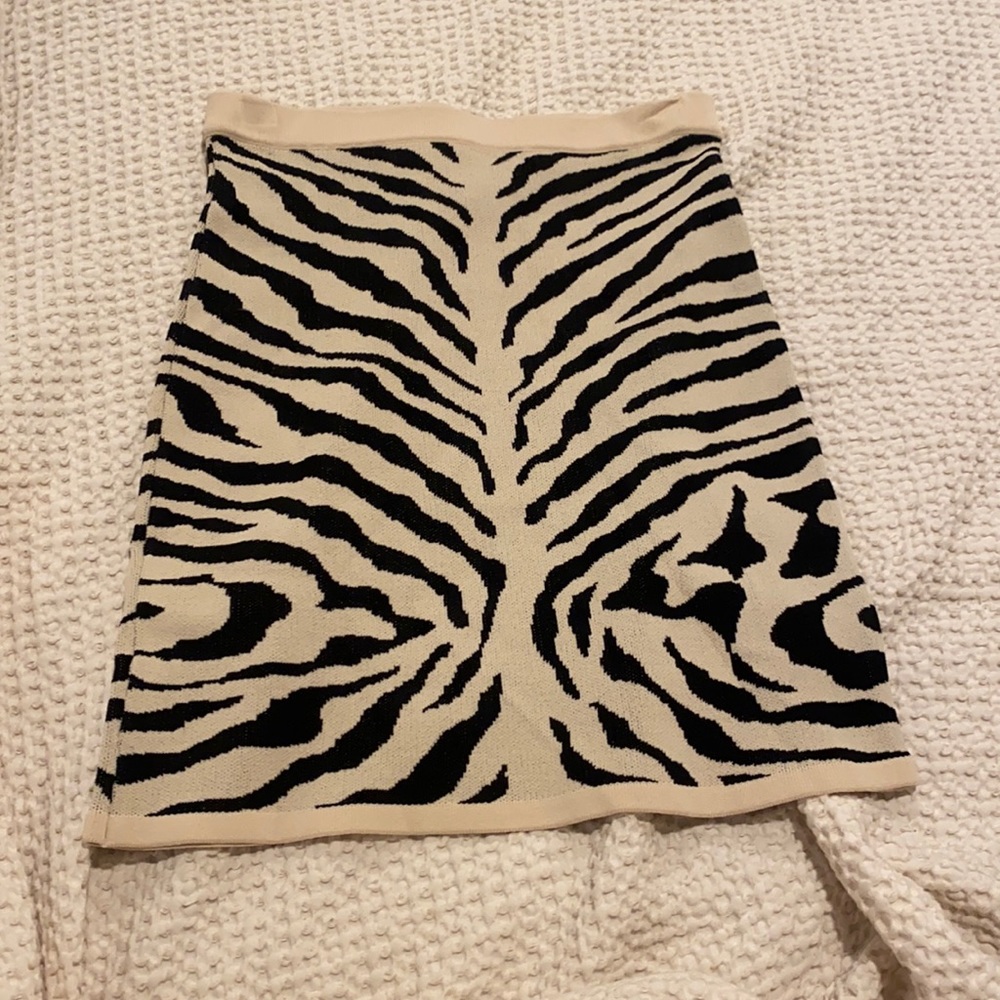 zebra skirt